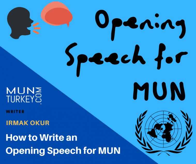 how to write an opening speech mun